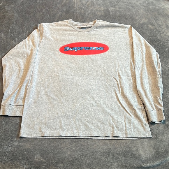 Supreme Other - Supreme Men's Longsleeve Tee, Gray, Size XL